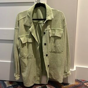 Forever 21 Green Button down Shacket